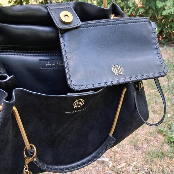House of Harlow Black Faux suede Hand held or shoulder bag - Picture 6 of 7
